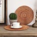 RATTAN PLACEMAT AND COASTER